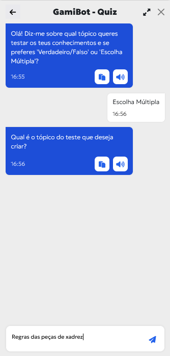 Geração de quiz
